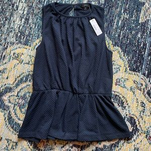 NWT: J. Crew Swiss Dot Peplum Tank